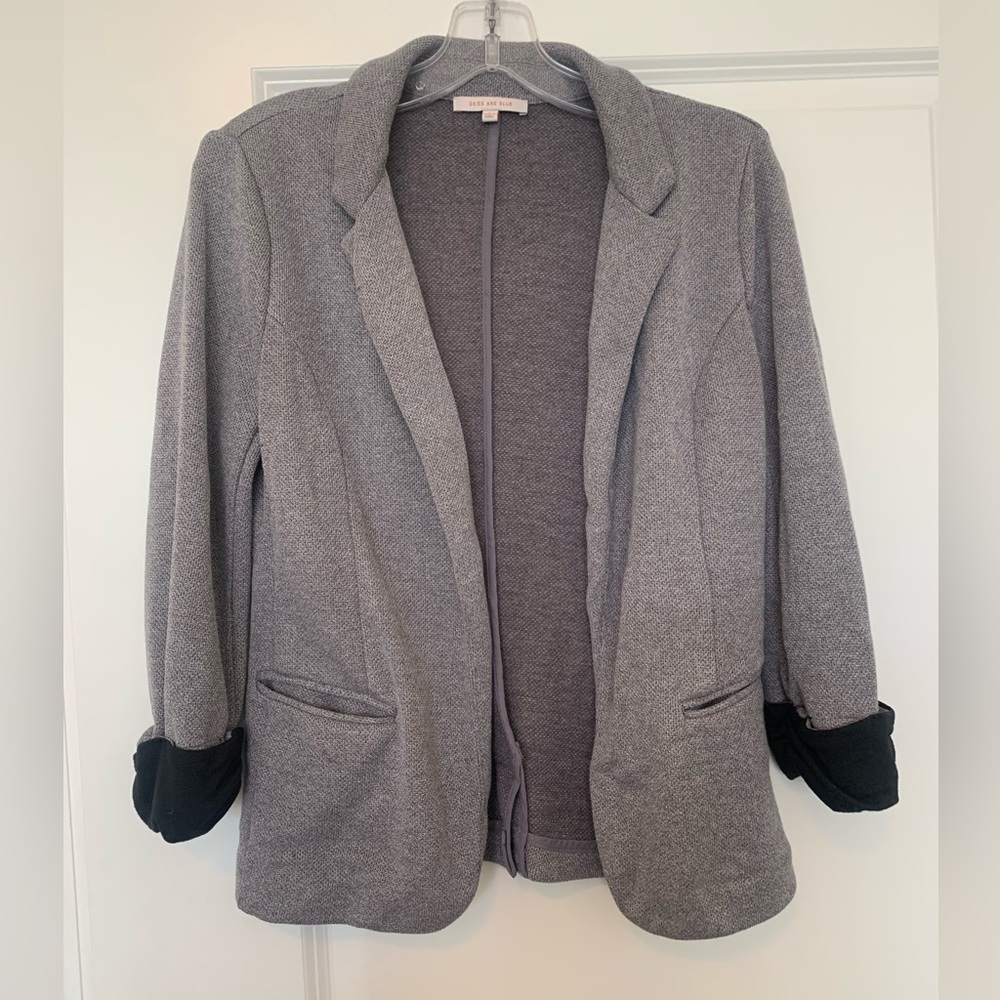 Purple and black blazer